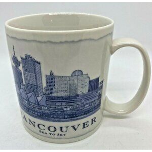 Starbucks Vancouver 2007 Collectible Architectural Mug 18 Oz Coffee City Scape